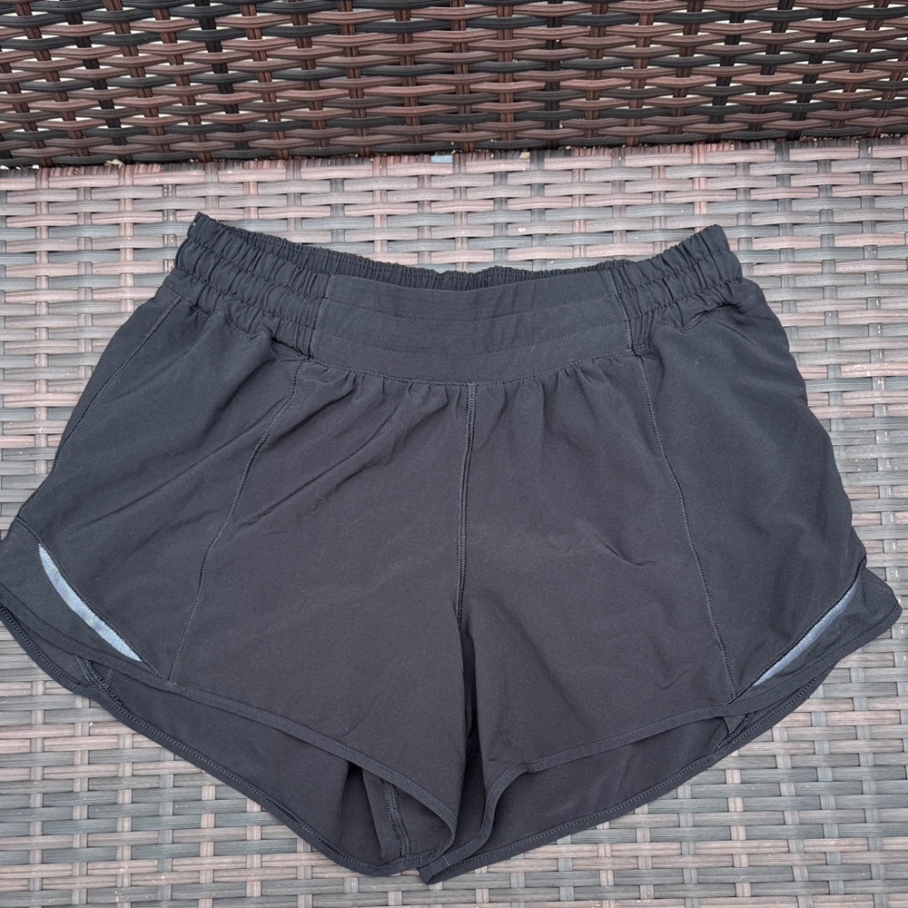 lululemon athletica Hottie Hot High-Rise Black Athletic Shorts